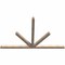 Ekena Millwork Saratoga Smooth Timber Gable Bracket, Douglas Fir, 96"W x 60"H x 3 1/2"D x 3 1/2"F, 15/12 Pitch GBW096X60X0404SAR00SDF - alternate 2